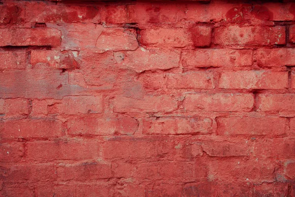 Viejo Ladrillo Rojo Pared Textura Fondo — Foto de Stock