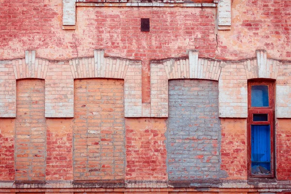 Staré Červené Cihly Zeď Textura Pozadí — Stock fotografie