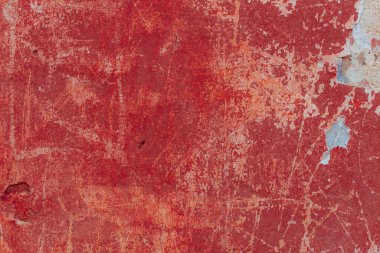 Eski kırmızı ve beyaz grunge duvarın dokusu 