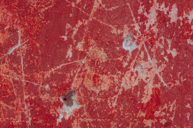 Eski kırmızı ve beyaz grunge duvarın dokusu 