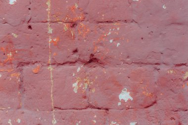 Eski kırmızı ve beyaz grunge duvarın dokusu 