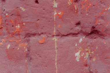 Eski kırmızı ve beyaz grunge duvarın dokusu 