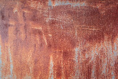 Eski paslı metal bir plaka. soyut arkaplan