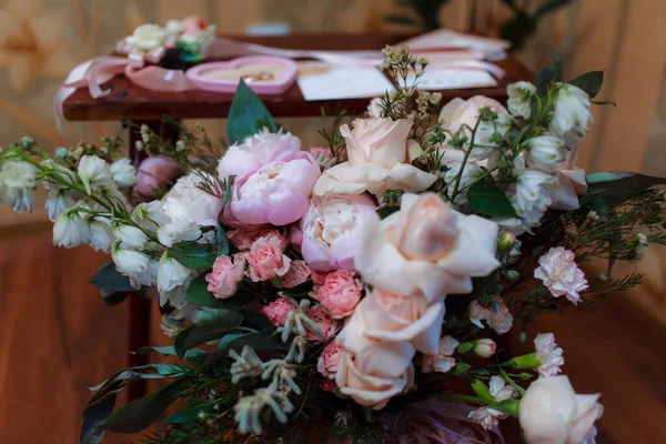 Wedding Bridal Bouquet Floristry Wedding Ceremony — Fotografia de Stock
