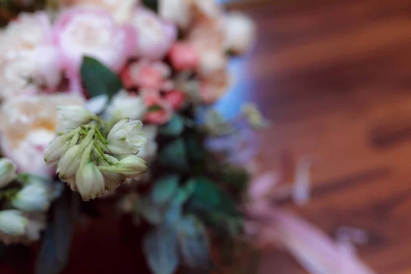 Buquê Nupcial Casamento Floricultura Para Uma Cerimônia Casamento — Fotografia de Stock