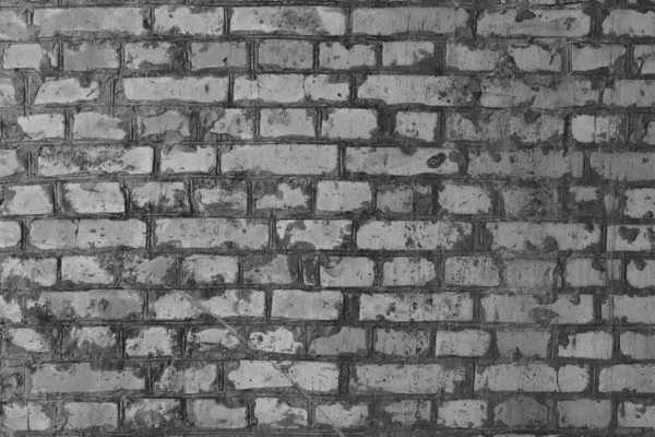 旧的磨砂砖墙背景图 — 图库照片