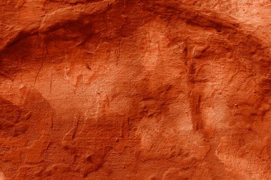 Eski kırmızı duvar dokusunun soyut arkaplanı