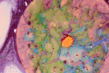 Sudaki akrilik boyaların soyut arkaplanı