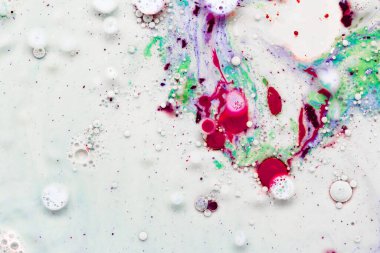 Sıvı renklerdeki akrilik boyaların soyut arkaplanı