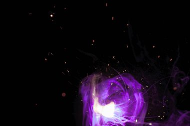 Renkli ışıklarla soyut arkaplan