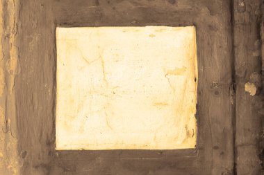 Grunge arka planında boş işareti olan eski bir kağıt