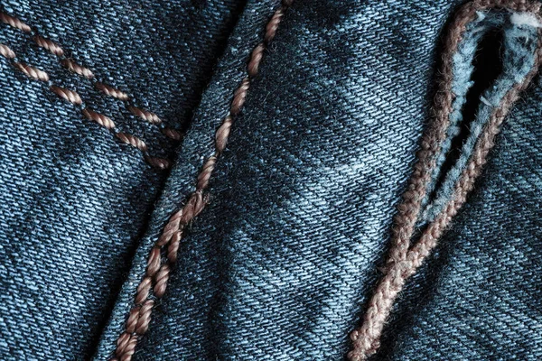 Blu Jeans Texture Sfondo — Foto Stock