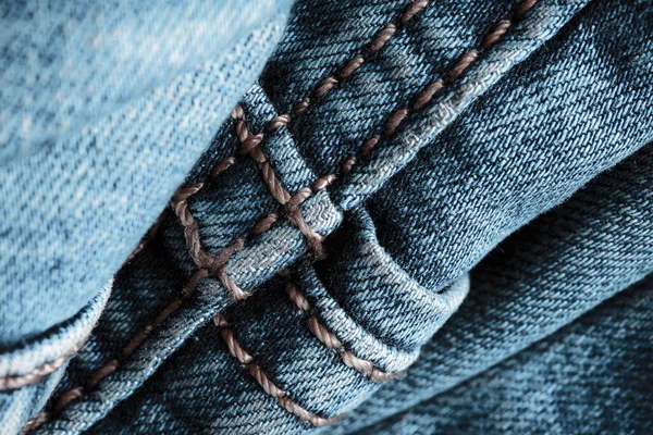 Jeans Azul Com Fundo Branco — Fotografia de Stock
