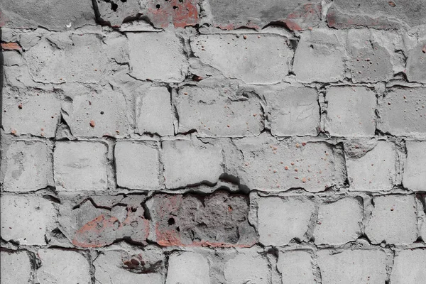 Old White Concrete Brick Texture Background Design Abstract — Stock Photo, Image