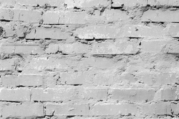 Tekstura Ceglanej Ściany Pęknięciami Zadrapaniami Które Mogą Być Wykorzystane Jako — Zdjęcie stockowe