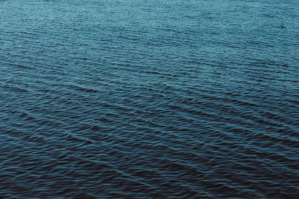 Niebieskie Tło Wody Falami Tekstura Morza — Zdjęcie stockowe