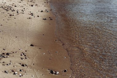 Deniz kıyısındaki güzel kumsal