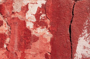 Kırmızı grunge duvar arkaplanı 