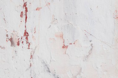 Eski grunge duvarın dokusu, yıpranmış, çatlamış, alçı, beton, çimento, beyaz,
