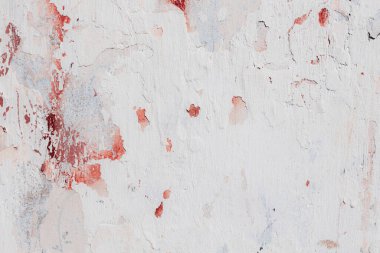 Eski kırmızı beyaz alçı duvarın dokusu