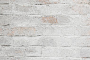 Beyaz alçılı tuğla duvar dokusu