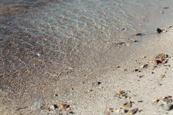 Sand Struktur Med Små Stenar — Stockfoto