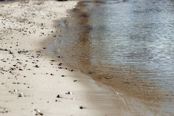 Tenger Hullámok Strandon — Stock Fotó