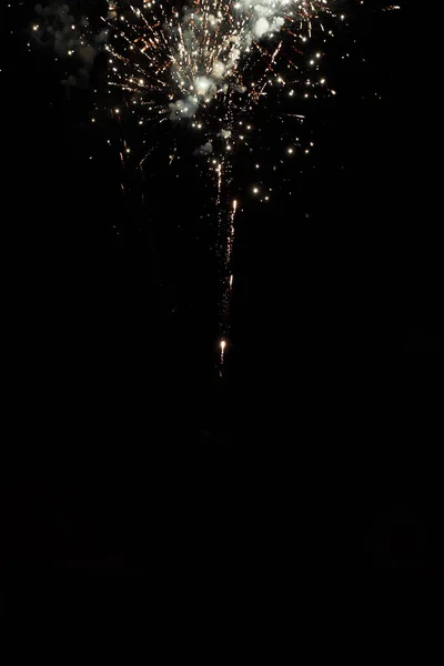 Fuochi Artificio Nel Cielo Notturno — Foto Stock