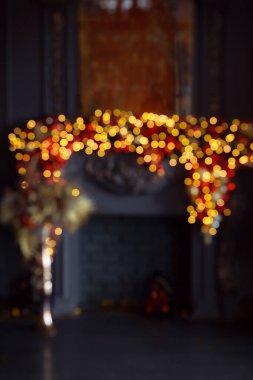 Köknar ağacı ve hediye kutularıyla Noel arkaplanı 