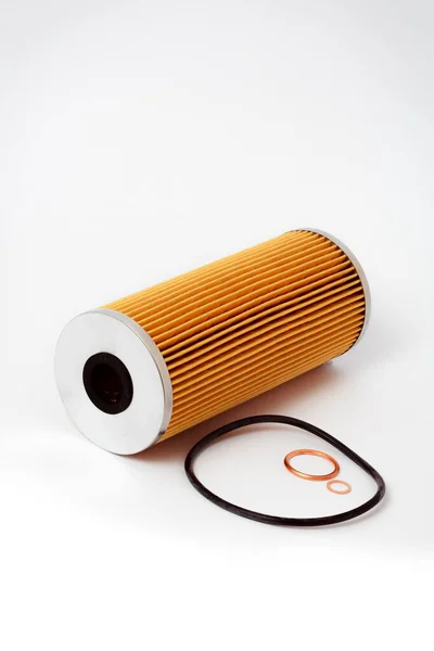 Fuel Filter Gasoline Cleaning System Fuel Cell White Background Auto — Stockfoto