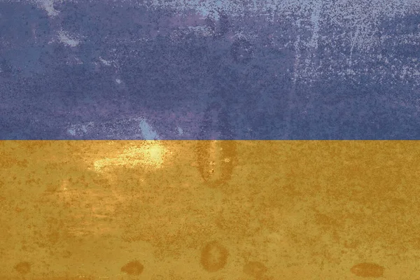 Bandiera Grunge Dell Ucraina Vecchio Stile — Foto Stock