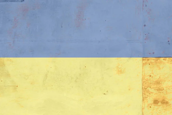 Drapeau Grunge Ukraine Ancien Style — Photo