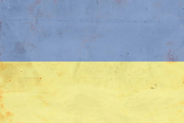 Grunge Flag Ukraine Old Style — Stock Photo, Image