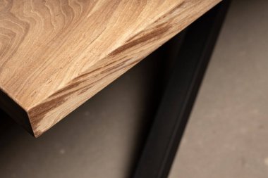 brown wooden table desk cut 