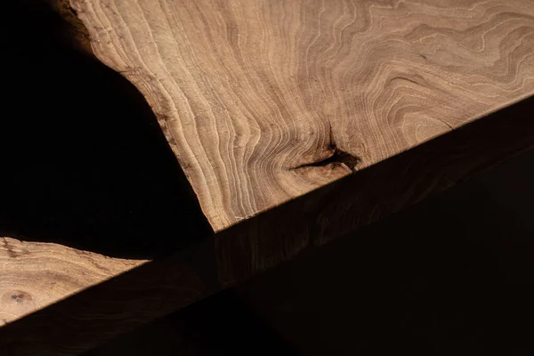 Close Wooden Desk Texture Table Surface Studio Shot — Fotografia de Stock