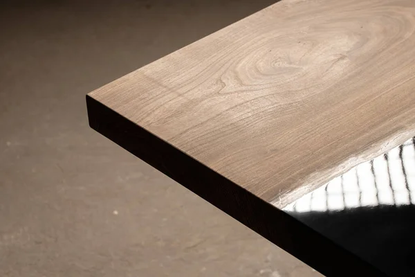brown wooden table desk cut 