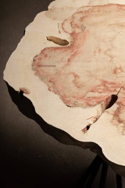 Wood Slice table furniture, wooden surface 