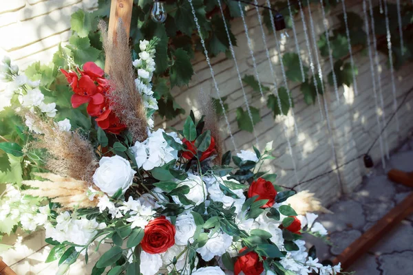 Wedding Day Decorations Flowers — Fotografia de Stock