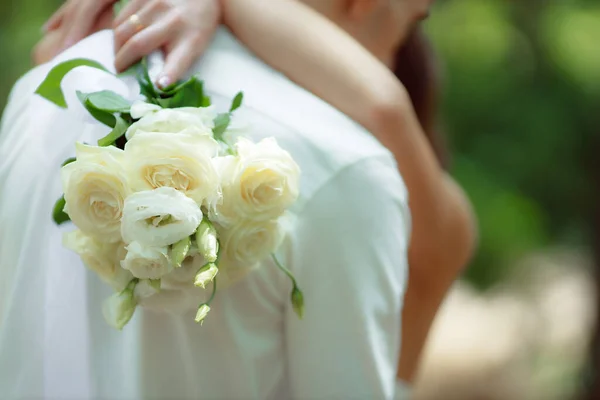 Wedding Day Bride Groom Love — Stockfoto