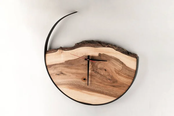 Decoration Wall Clock Made Wood — Fotografia de Stock