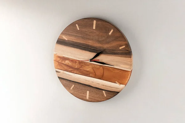 Decoration Wall Clock Made Wood — Stockfoto