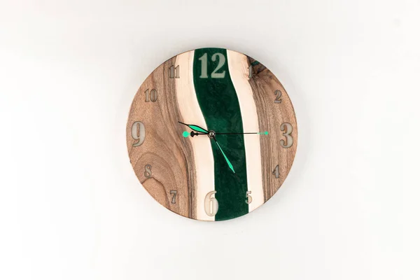 Decoration Wall Clock Made Wood — Foto de Stock