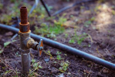 Dışarıdaki paslı musluğu kapatın.