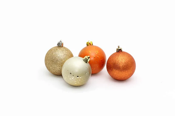 Four Christmas balls — Stock Photo, Image