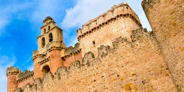 Slott Turegano Kyrkan San Miguel Turegano Segovia Castilla Leon Spanien — Stockfoto