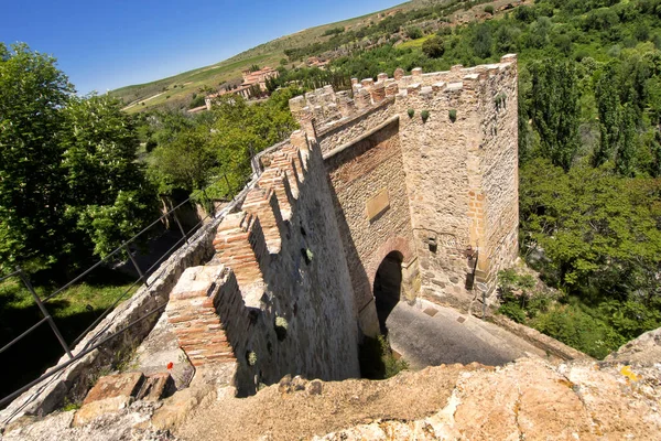 Porta San Cebrin Muro Segovia Segovia Patrimonio Mondiale Unesco Castiglia — Foto Stock