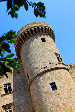 Rodos Şövalyeleri, Kastello, UNESCO Dünya Mirasları Alanı, Rodos, Rodos Adası, Yunanistan, Avrupa 'nın Büyük Ustası Sarayı