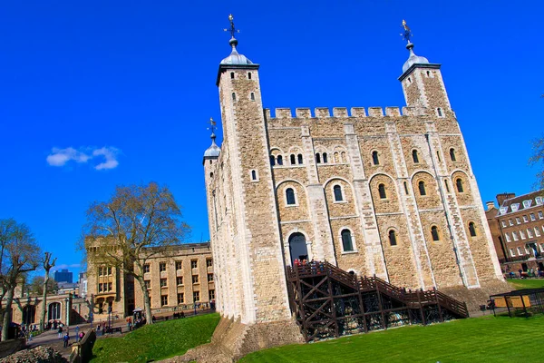 Tower London Lista Światowego Dziedzictwa Unesco Londyn Anglia Wielka Brytania — Zdjęcie stockowe