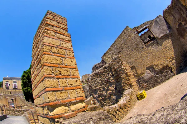 Ruiner Herculaneum Antika Romerska Ruiner Unescos Världsarvslista Ercolano Kampanien Italien — Stockfoto