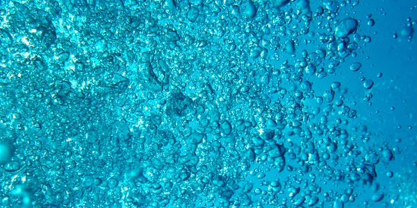 Аннотация Sea Water Bubbles Blue Background — стоковое фото